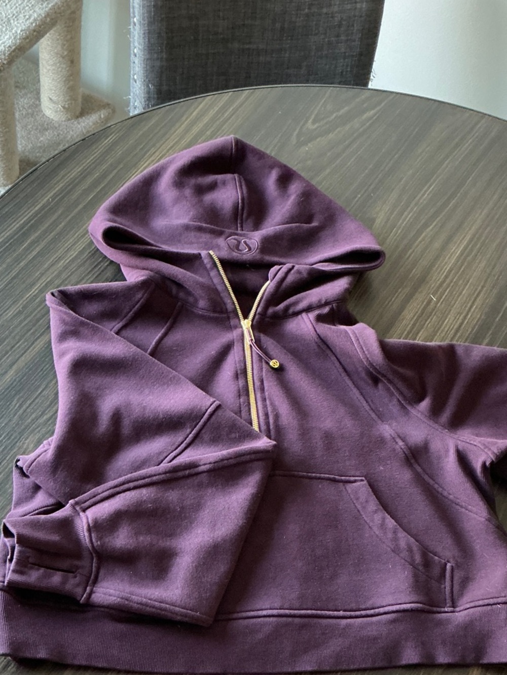 lululemon Scuba Oversized Half-Zip BLPM/GOLD M/L Hoodie
